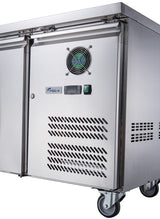 FED - X Stainless Steel Two Door Bench Freezer - XUB7F13S2V - Whisk Hospitality - XUB7F13S2V