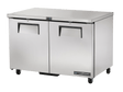 True Refrigeration Undercounter Foodservice Refrigerator, 2 Solid Swing Doors - TUC - 48 - HC - Whisk Hospitality - TUC-48-HC
