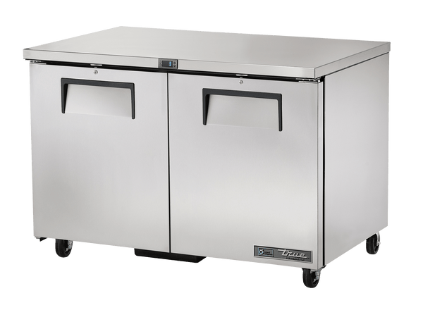 True Refrigeration Undercounter Foodservice Refrigerator, 2 Solid Swing Doors - TUC - 48 - HC - Whisk Hospitality - TUC-48-HC