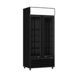 Thermaster Double Glass Door Colourbond Upright Drink Fridge - LG - 580BP - Whisk Hospitality - LG-580BP