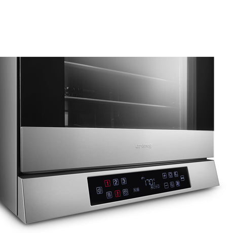 SMEG ALFA43XE1HDS Multifunction humidified oven with adjustable fan speed - multi step programming - built - in recipes - LCD 4 tray - Whisk Hospitality - ALFA43XE1HDS
