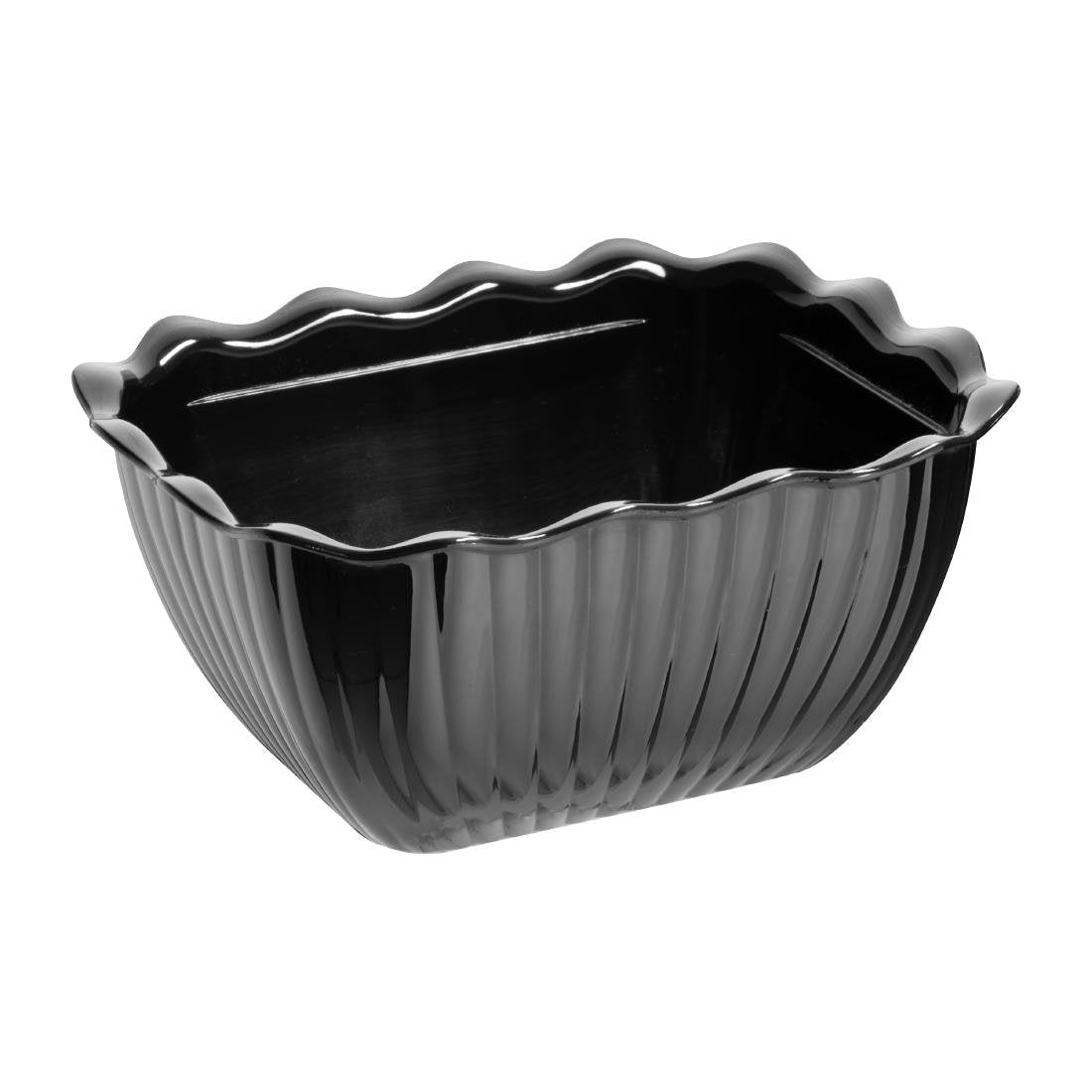 Olympia Kristallon Small Salad Crock Black SAN - 0.75Ltr HY806 - Whisk Hospitality - HY806