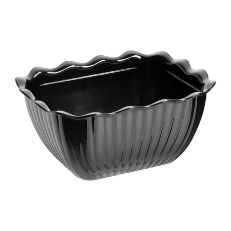 Olympia Kristallon Small Salad Crock Black SAN - 0.75Ltr HY806 - Whisk Hospitality - HY806