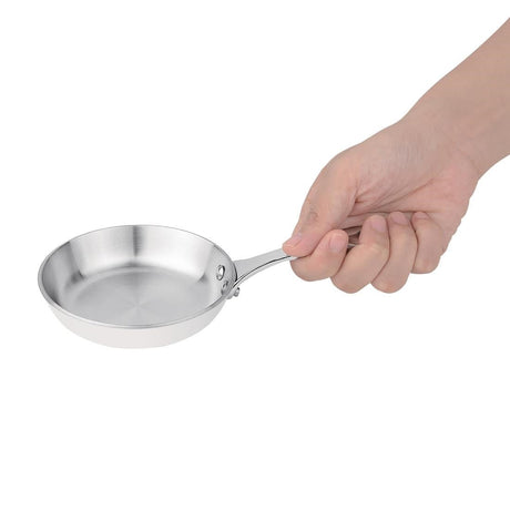 Vogue Tri Wall Mini Frypan - 100mm 4" 1/82Ltr 4fl oz GG027 - Whisk Hospitality - GG027