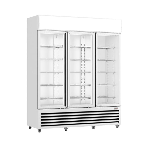 Thermaster Three Glass Door Colourbond Upright Drink Fridge LG - 1203P - Whisk Hospitality - LG-1203P