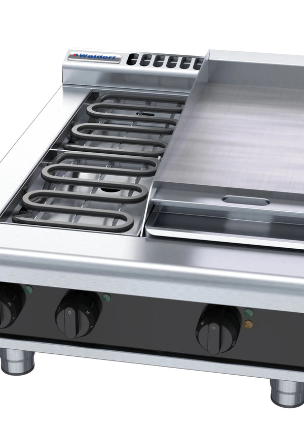Waldorf Bold Rnlb8403E B 600Mm Electric Cooktop Low Back Version Bench Model - Whisk Hospitality - RNLB8403E-B