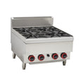 GASMAX Benchtop LPG 4 Burner Cooktop w/ Splashback - JUS - TR - 4BLPG - Whisk Hospitality - JUS-TR-4BLPG