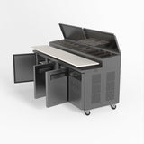 AG 3 Door Saladette Fridge - 10 x 1/3 GN Trays SH3000 - 800 - Whisk Hospitality - SH3000-800