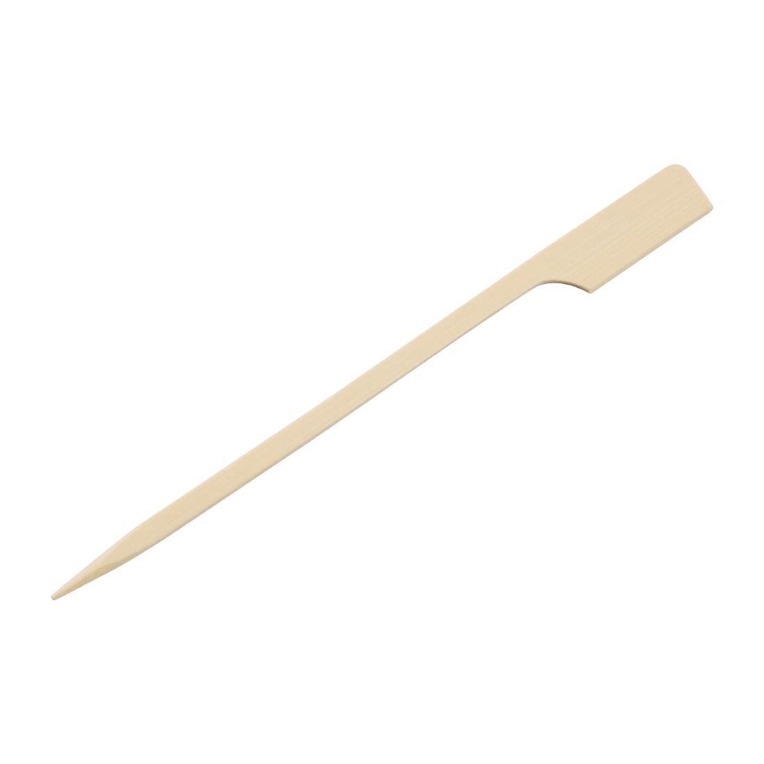 Fiesta Compostable Bamboo Paddle Skewer - 120mm (Pack 100) DB496 - Whisk Hospitality - DB496
