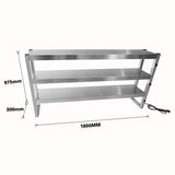 Benchstar Commercial Food Warmer with 15 Lamps – FW15L - 183 - Whisk Hospitality - FW15L-183