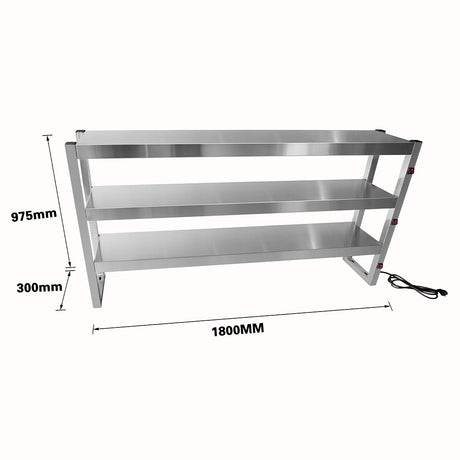 Benchstar Commercial Food Warmer with 15 Lamps – FW15L - 183 - Whisk Hospitality - FW15L-183