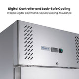 FED - X S/S Two half Door Upright Freezer - XURF600S1V - Whisk Hospitality - XURF600S1V