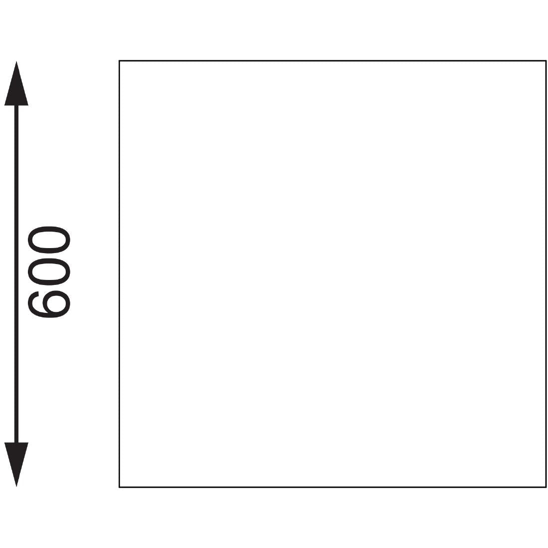 Vogue Table St/St - 600x600mm 23 1/2x23 1/2" (60mm Upstand) T379 - Whisk Hospitality - T379