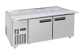 Thermaster PG180FA - XB Two Door Salad Prep Fridge - Whisk Hospitality - 3PA-7688-FED-PG180FA-XB