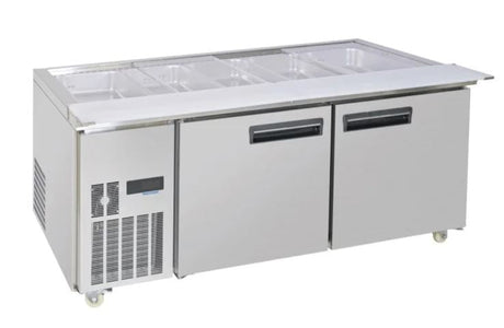 Thermaster PG180FA - XB Two Door Salad Prep Fridge - Whisk Hospitality - 3PA-7688-FED-PG180FA-XB
