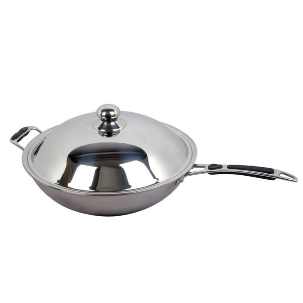 Benchstar Ø 360mm Wok with Lid for Induction Wok IW - WOKLID36 - Whisk Hospitality - IW-WOKLID36
