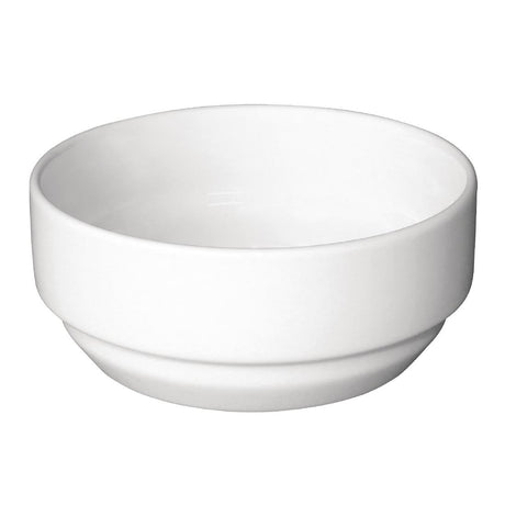 Olympia Whiteware Round Stacking Bowl - 115mm 4.5" 285ml 10oz (Box 12) GH634 - Whisk Hospitality - GH634