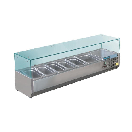 Polar G - Series Countertop Prep Fridge 5x GN 1/3 & 1x GN 1/2 GD876 - A - Whisk Hospitality - GD876-A
