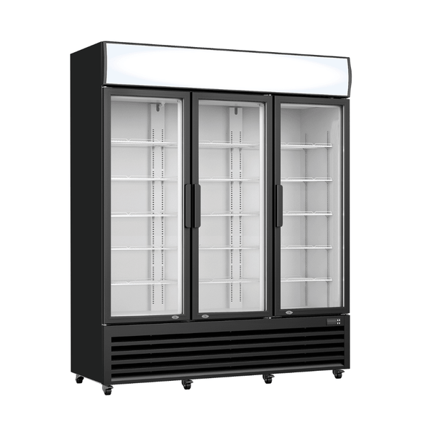 Thermaster Three Glass Door Colourbond Upright Drink Fridge LG-1203BP - Whisk Hospitality - LG-1203BP