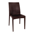 Bolero PP Rattan Bistro Side Chair Brown (Pack 4) GR361 - Whisk Hospitality - GR361