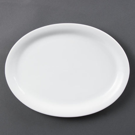 Olympia Whiteware Oval Plate /Platter - 295mm (Box 6) CB484 - Whisk Hospitality - CB484