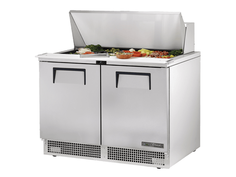 True Refrigeration Prep Table 18x 1/6 Top Pans 2 Solid Swing Doors - TFP - 48 - 18M - HC - Whisk Hospitality - TFP-48-18M-HC