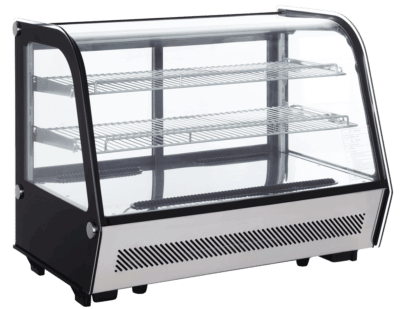 Exquisite Counter Top Cold Cake Display Curved Glass 160L - CTC160 - Whisk Hospitality - CTC160