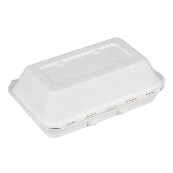 Fiesta Compostable Bagasse Food Container - 228x152mm (Pack 200) HW020 - Whisk Hospitality - HW020