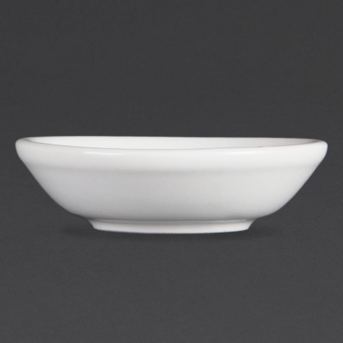 Olympia Whiteware Soy Dish - 7cm 2 3/4" (Box 12) C320 - Whisk Hospitality - C320