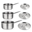 Vogue Stainless Steel 3 Pan Set S128 - Whisk Hospitality - S128
