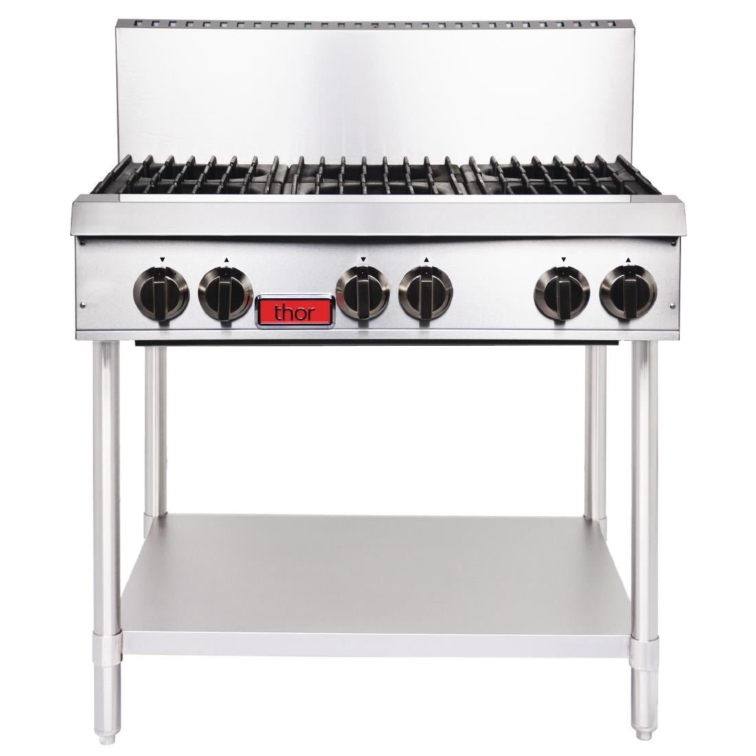 Thor 36" Gas Hob 6Open Burners Safety Valve w/Flame Failure Protect TR - HP636F GE757 - P - Whisk Hospitality - GE757-P