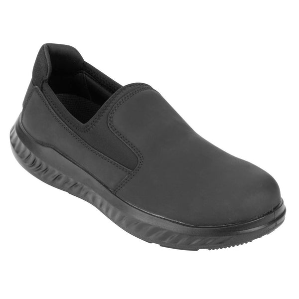 Slipbuster Drexo Safety Slip On Shoe Microfibre Black - UK 9 EU 43 BA211 - 43 - Whisk Hospitality - BA211-43