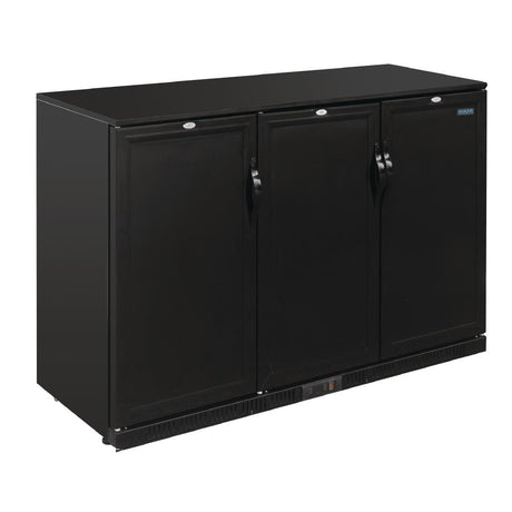 Polar G - Series Back Bar Cooler with Triple Solid Hinged Doors Black - 900mm GL017 - A - Whisk Hospitality - GL017-A