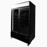 Bromic Upright Display Fridge 1266L - 2 Door - Flat Glass - Lightbox UC1250GDL - NR - Whisk Hospitality - UC1250GDL-NR