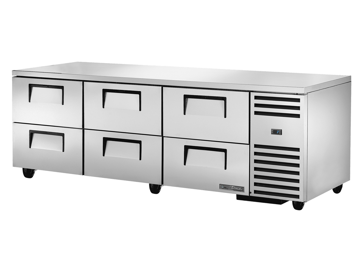 True Refrigeration Deep Undercounter Refrigerator 6 Drawers - TUC - 93D - 6 - HC - Whisk Hospitality - TUC-93D-6-HC