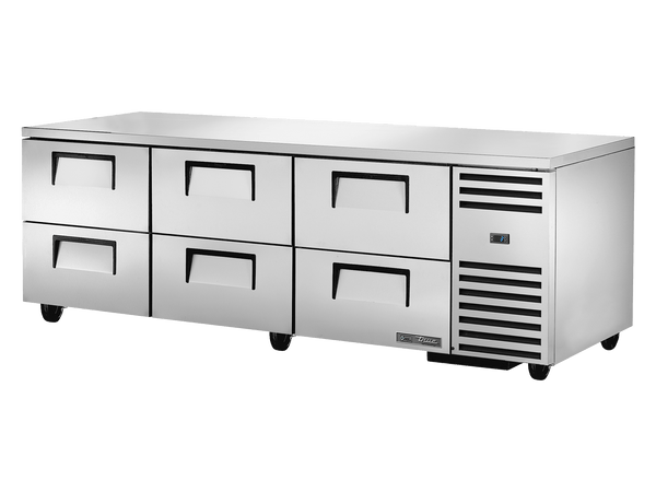 True Refrigeration Deep Undercounter Refrigerator 6 Drawers - TUC - 93D - 6 - HC - Whisk Hospitality - TUC-93D-6-HC