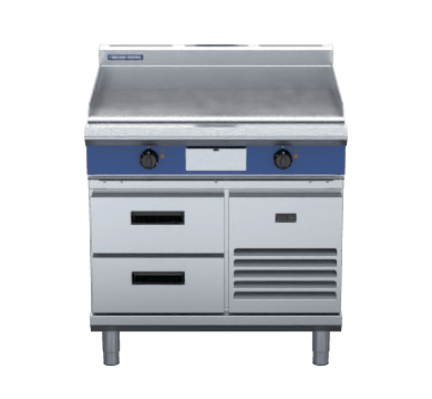 Blue Seal Evolution Series Ep516 Rb 900Mm Electric Griddle Refrigerated Base - Whisk Hospitality - EP516-RB