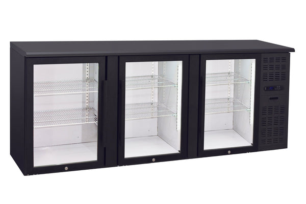 Anvil 3 Door Glass Door Back Bar BBZ0300 - Whisk Hospitality - BBZ0300