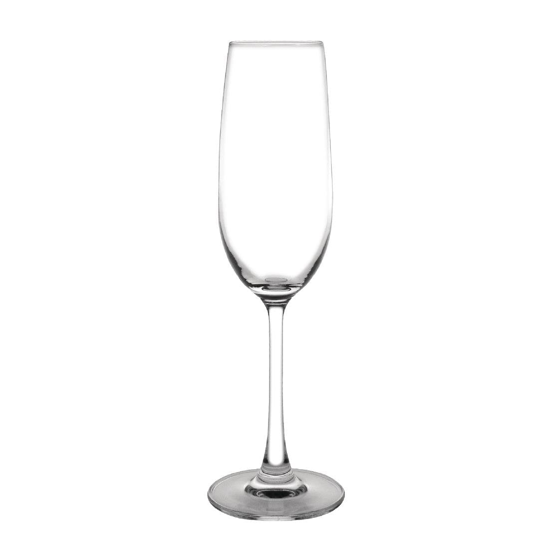Olympia Crystal Modale Flute Glass - 215ml 7.5oz (7.25USoz) (Box 6) GF728 - Whisk Hospitality - GF728
