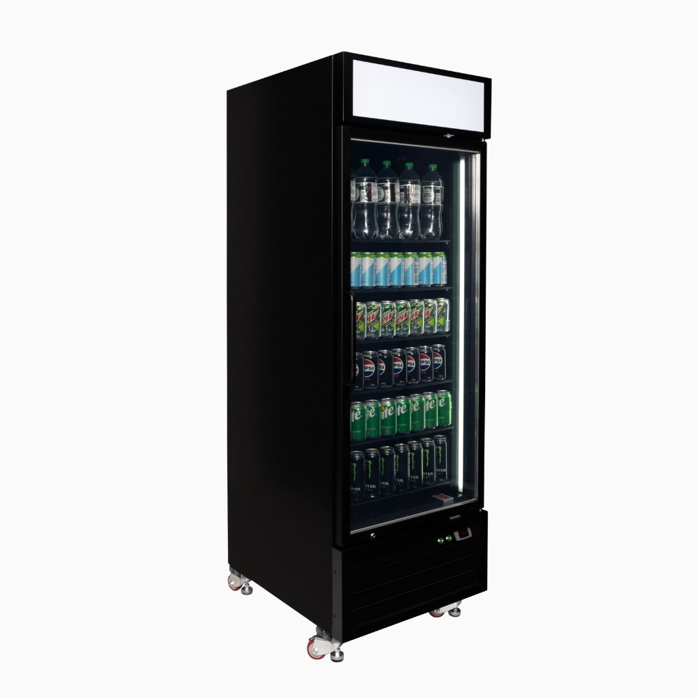 Bromic Upright Display Fridge 546L - 1 Door - Flat Glass - Lightbox UC0550GDL - NR - Whisk Hospitality - UC0550GDL-NR