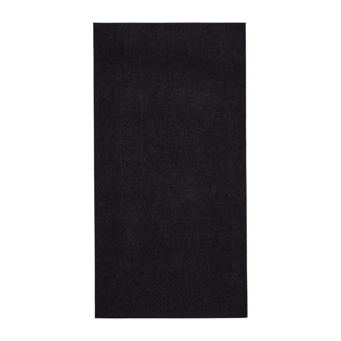 Fiesta Recyclable 40cm 3 ply 8 Fold Black Dinner Napkin (Pack 1000) FE261 - Whisk Hospitality - FE261