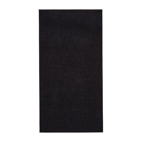 Fiesta Recyclable 40cm 3 ply 8 Fold Black Dinner Napkin (Pack 1000) FE261 - Whisk Hospitality - FE261