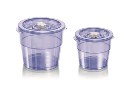 Magic Vac SET OF 2 EXECUTIVE ROUND CANNISTERS COMPLETE (2L + 4L) ACO 1005 - Whisk Hospitality - ACO 1005