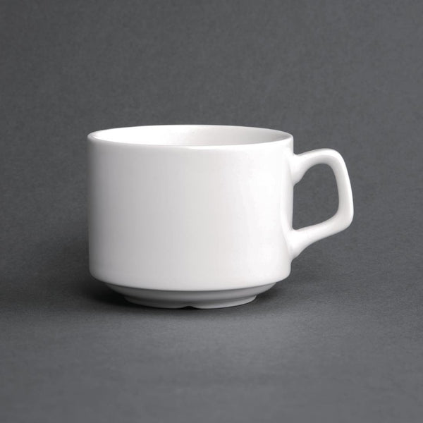 Olympia Lumina Stacking Cup fits Saucer CD646 200ml 7oz (Box 6) CN831 - Whisk Hospitality - CN831