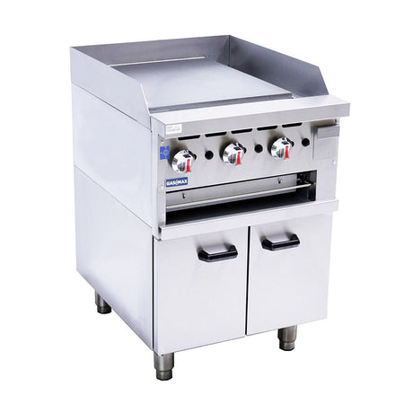 GGS - 24LPG Gas Griddle and Gas Toaster with Cabinet - Whisk Hospitality - GGS-24LPG