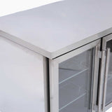Bromic Under Bench Display Fridge - 282L - 2 Doors - Glass - Whisk Hospitality - UBC1360GD-NR