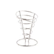 Olympia French Fry Holder Chrome Wire Cone - 175(h)x115(dia)mm H980 - Whisk Hospitality - H980