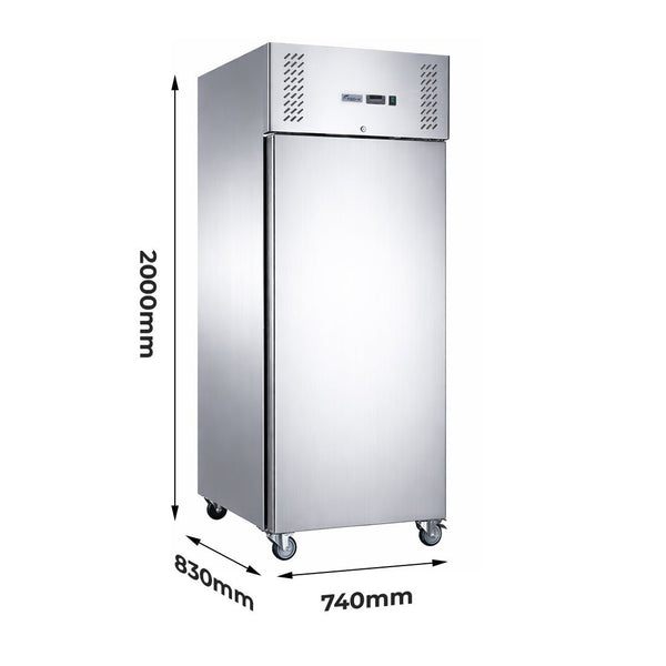 FED-X S/S Single Door Upright Freezer XURF650SFV - Whisk Hospitality - XURF650SFV