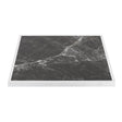 Bolero Dark Granite Effect Outdoor Fibre Glass Table Top White Trim - 700mm FU516 - Whisk Hospitality - FU516