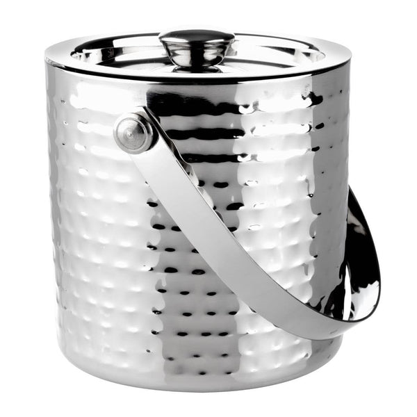 Olympia Hammered Double Wall Ice Bucket - 1.7Ltr FU285 - Whisk Hospitality - FU285